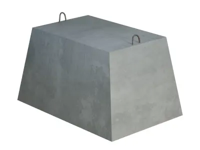 Concrete Block 3D model