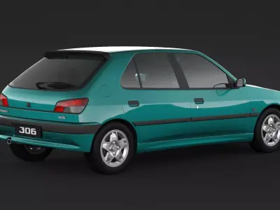 Peugeot 306 Mk1 Hatchback 3D model