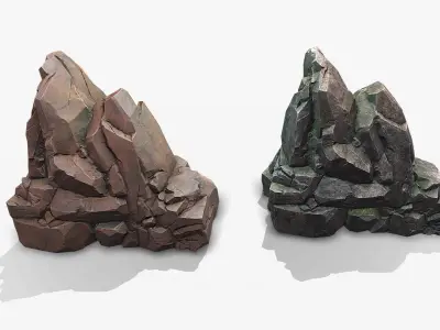 Sharp Rock Collection 3D model