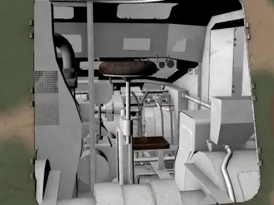 Type-95 So-ki with interior 3D model