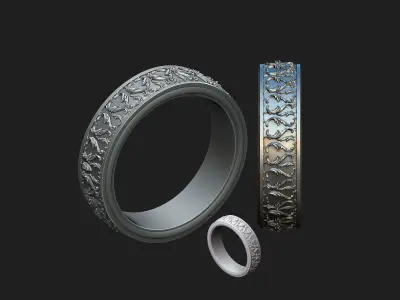ornamental ring 3D print model