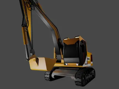 excavator machine  3D model