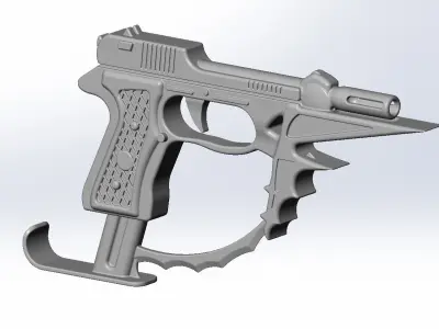 Black Bullet Kagetane Hiruko Guns Basic Models 3D model