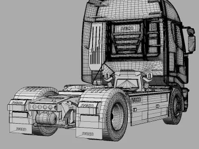 iveco stralis 3D model by ArqArt3D
