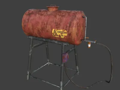 Air Tank  Game Asset Low-poly 3D model