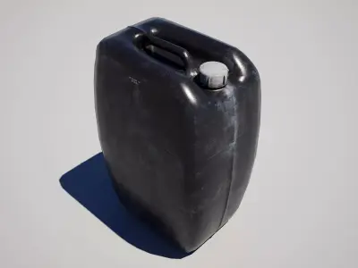  Oil Canister Pack Low-poly 3D model