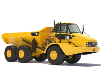 Articulated Dump Truck Cat 740 3D model