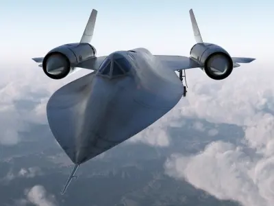 Lockheed SR-71 Blackbird 3D model buy