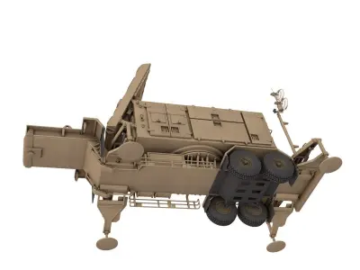 AN MPQ 53 Radar 3D model