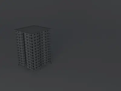 Apartment Building Free 3D model