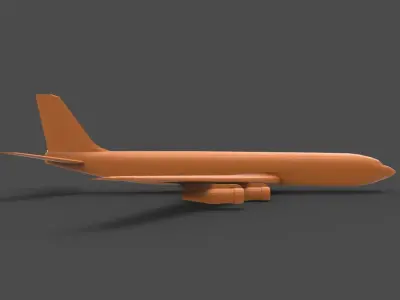 Boeing 707 3D print model