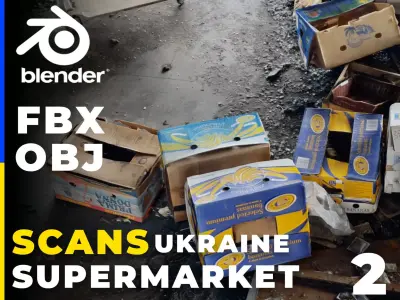 SCANS from Ukraine Supermarket Vol 2 Low-poly 3D model