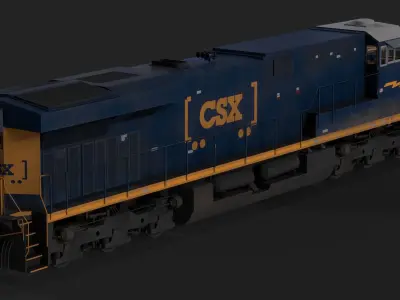 ES44AC Free low-poly 3D model