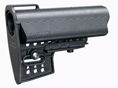 AR 15 Stock Vltor Low-poly 3D model