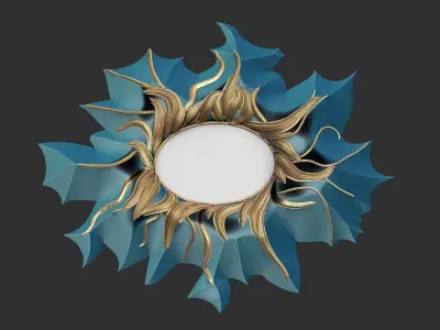 Polygonal mirror frame 3D model