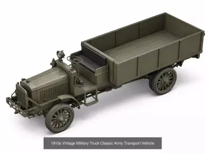 Vintage Military Vehicles Pack 27 Trucks Armored Set