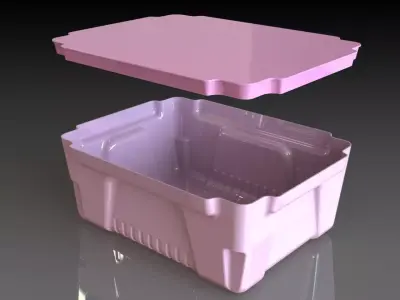 AIR COOLER WATER TANK 3D print model