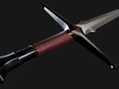 The sword will Low-poly 3D model