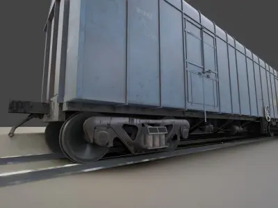IRCTC Indian Freight Train 3D Model 3D model