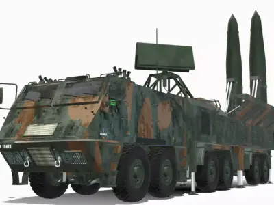 astros lll 12x12 avibras Low-poly 3D model