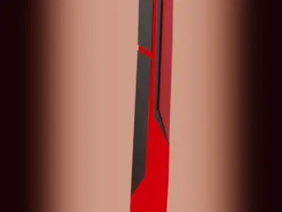 Katana Cyberpunk Low-poly 3D model