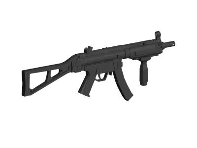 Heckler Koch MP5 -  submachine gun 3D model