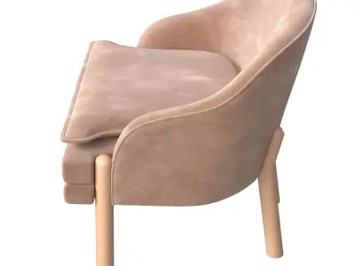 Lawson Fenning DISC Interiors x LF Skye Dining Chair 3D model