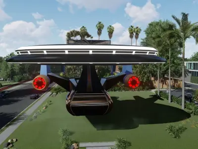 spaceship design  3D model