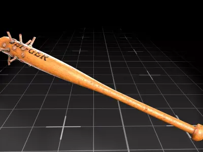 Bolted Bat Low-poly 3D model