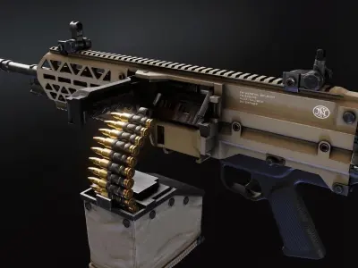 FN Evolys Low-poly 3D model