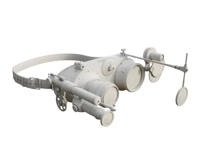 Steampunk Goggles 3D model
