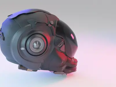 Military SCI-FI Helmet 3D model