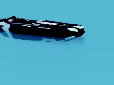 Low-Poly Speed Boat Low-poly 3D model