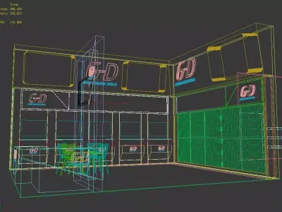 Exhibition - Area -7X6-3DMAX2010-025 3D model