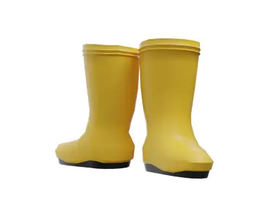 APD Sepatu Boot Low Poly Low-poly 3D model