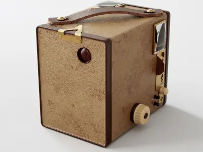 Kodak Six-20 Brownie Model F Camera 3D model