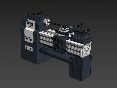 Lathe Low-poly 3D model buy