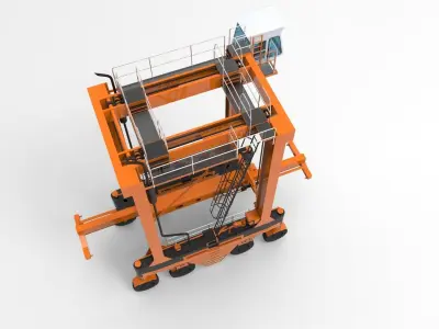 Harbour Container Crane 3D model