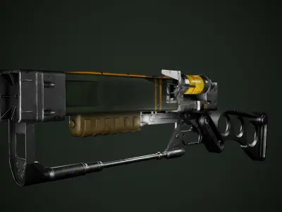 Fallout  AER9 Laser Rifle Low-poly 3D model
