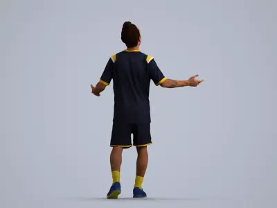 00523Carlos005 - Adult Caucasian man exercising in sports 3D model