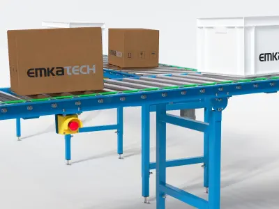 industry roller conveyor 3D model