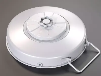 Tellermine 42 Anti-Tank Mine High-Poly 3D model