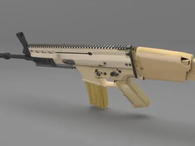 fn scar 3D model get