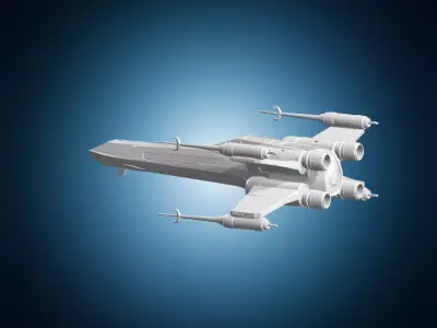 X-Wing Starfighter 3D Print Model 3D print model