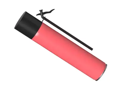 Polyurethane foam 750 ml open mockup 3D model