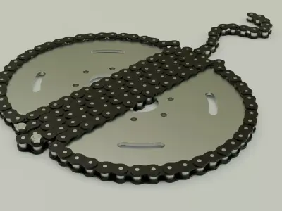  Chain stingray decor 3D model