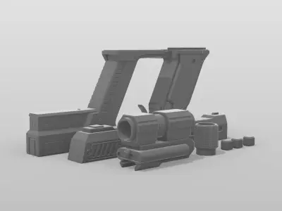 HELLDIVERS 2 - P-2 PEACEMAKER PISTOL - QUALITY 3D PRINT MODEL 3D print model