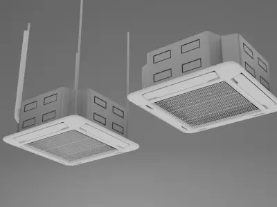 Air Conditioner Low-poly 3D model buy