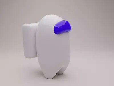 Among Us Character Low-poly 3D model get