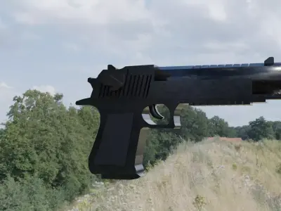 Desert Deagle LowPoly free Free low-poly 3D model